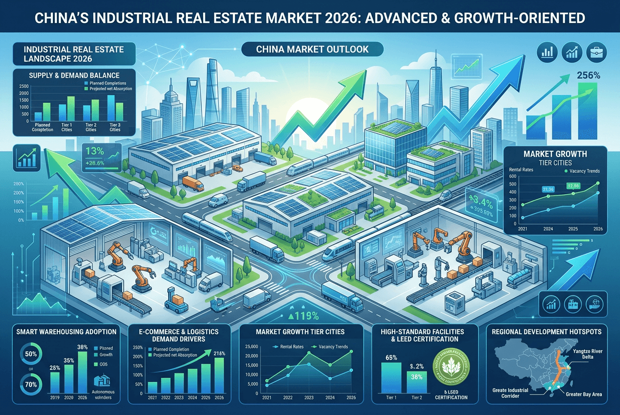 2026中国工业地产全景图谱:供给收缩倒逼运营升级,制造业高质量发展催生新需求