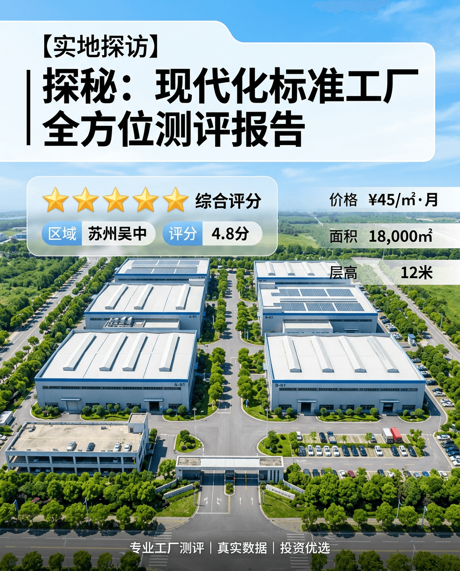 28元/㎡的苏州园区厂房,我替你们看了👀