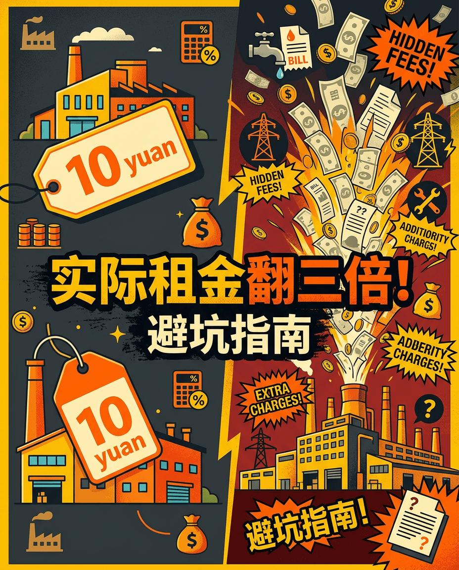标价10元/㎡的厂房,实际成本可能翻3倍🤯